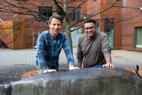 Øyvind Nordbø and Muhammad Umair Hassan are part of the Topigs Norsvin team leading the development of AI models for pig behavior detection.